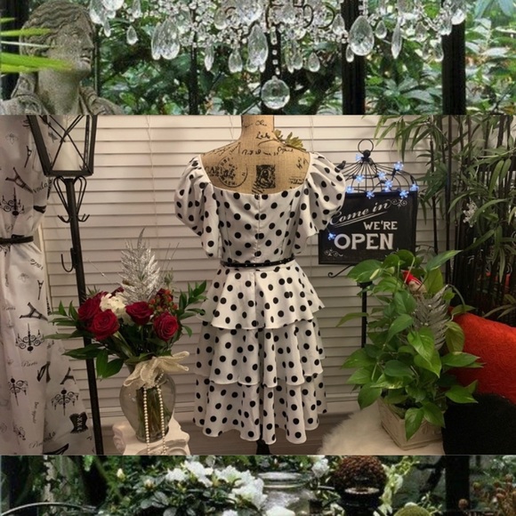 CQ by CQ POLKA DOT PRINT MINI DRESS - Picture 5 of 9